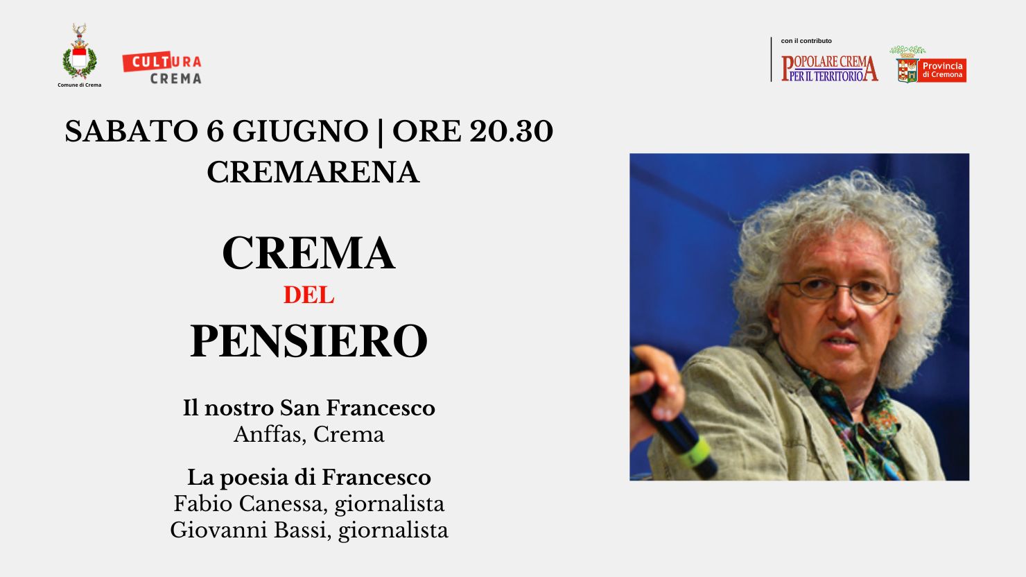 Locandina dell'evento del 6 giugno