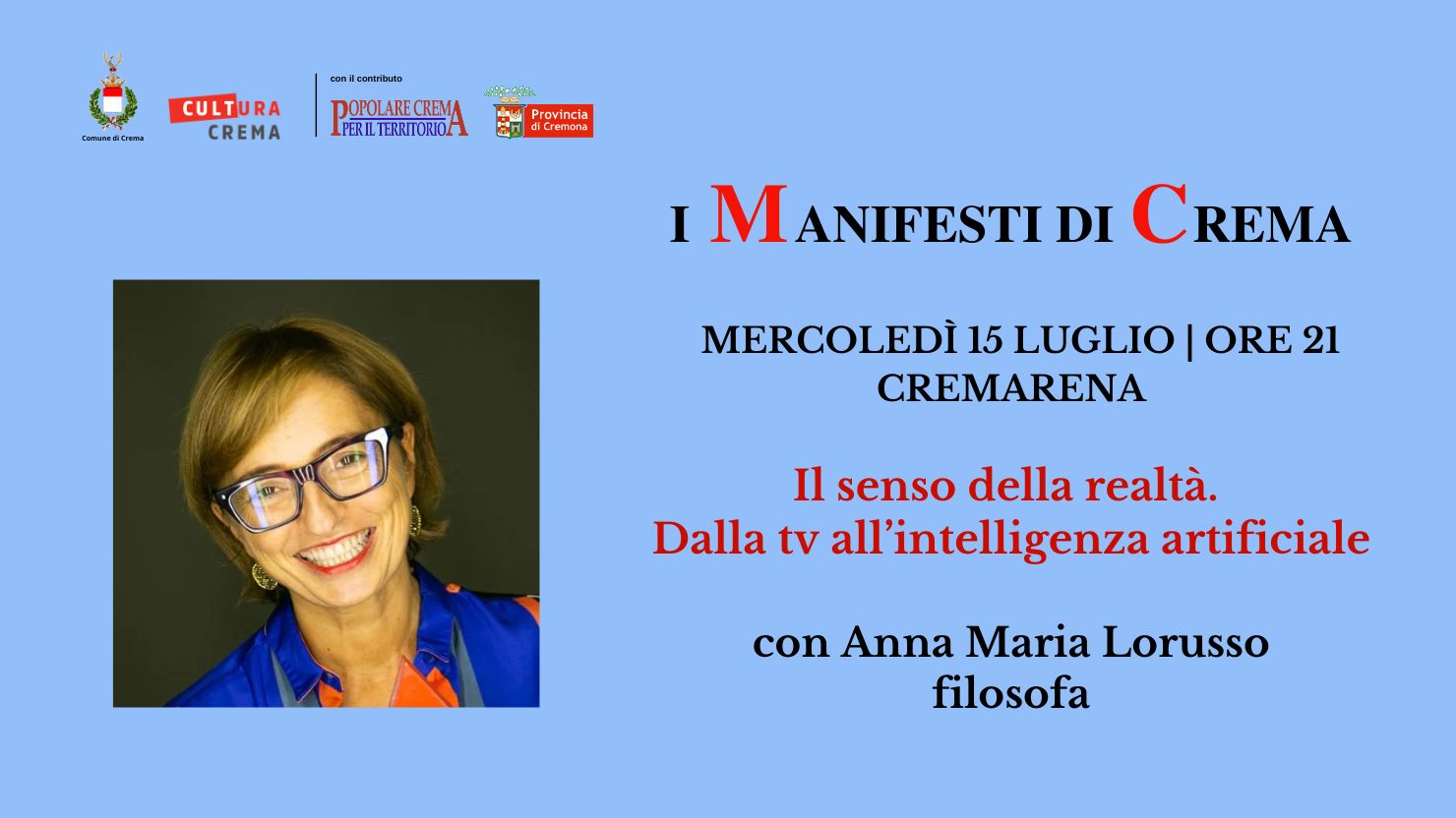 Crema del Pensiero - serata del 15 luglio