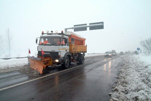 Mezzi Spazzaneve al lavoro