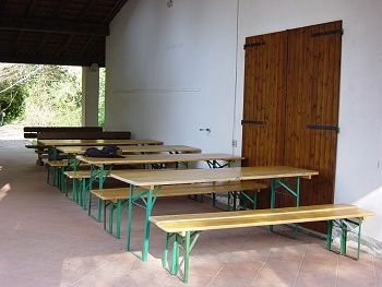Panche del centro visite