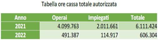 Ammortizzatori sociali in provincia di Cremona - tabella 1