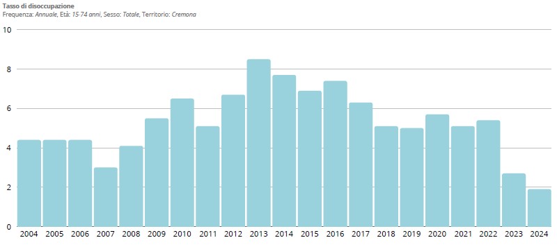 Dati ISTAT 2004 - 2024. Fig. 6