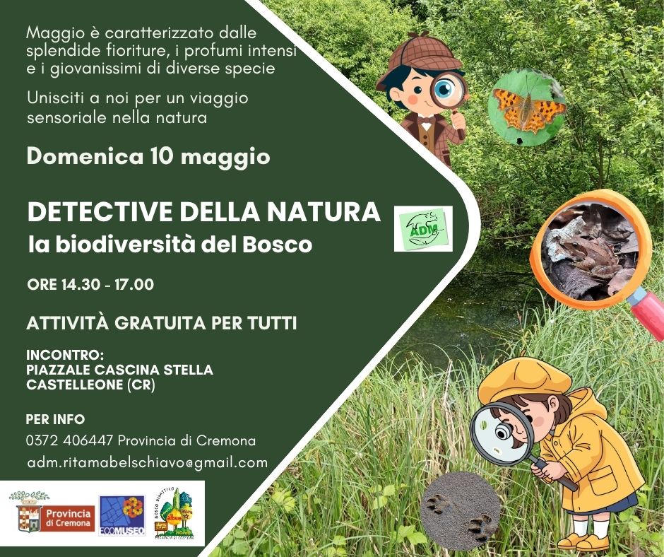 Locandina apertura del 10 maggio del bosco didattico