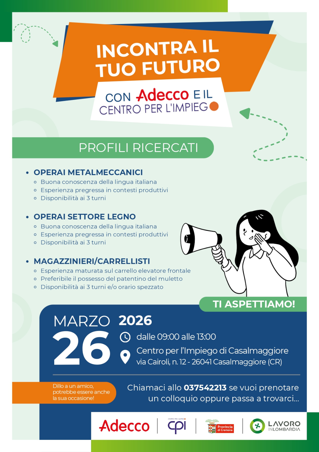 Locandina job day Casalmaggiore