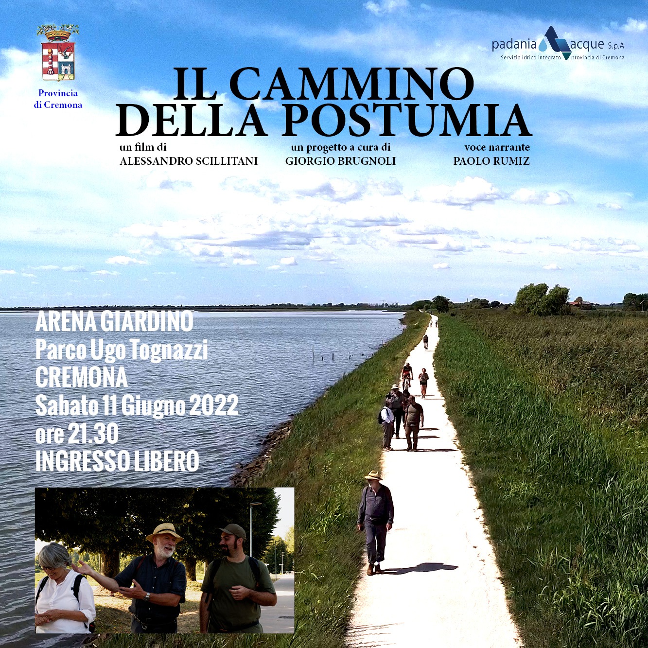 Locandina del docufilm Il Cammino della Postumia