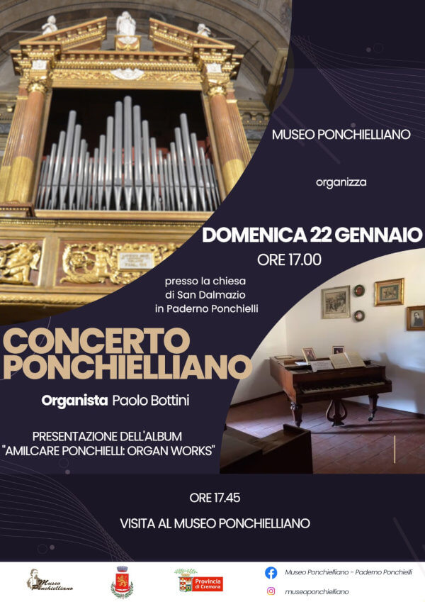 Locandina del concerto Ponchiellano